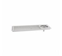 Homyl Égouttoir Plateau Égouttage Support Verre Grille Acier Inoxydable Fonction Nettoyage Rapide Convient pour Bar Restaurant Maison, 6320