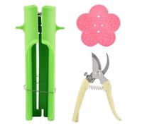 Homyl Équipement de Taille Florale Sécateur Extracteur d'Épines Outil Multi-usage pour Tiges Kit de Préparation Florale Ergonomique Matériau Plastique Métal