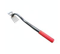 Homyl Fourche à Désherber Robuste Outil de Jardinage Manuel Désherbeur Ergonomique Cultivateur Double Tête pour Enlever Les Mauvaises Herbes Desserrer la, Binette 5 Dents
