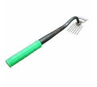 Homyl Fourche à Désherber Robuste Outil de Jardinage Manuel Désherbeur Ergonomique Cultivateur Double Tête pour Enlever Les Mauvaises Herbes Desserrer la, Binette À 6 Dents