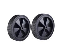 Homyl Lot 2 Roues Rechange pour Chariot Pliable, pneus Plage, Chariot Courses, pelouse, antidérapants, Robustes et faciles d'entretien, 5 Pouces Rubber