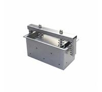Homyl Moule à Viande Presse à Viande Boîte Moulage Fonction Pressage avec Acier Inoxydable Démontable Adaptée Préparation, Boîte À Viande À Fond Amovible À Rangée Unique De 2 Kg 250x100x100mm