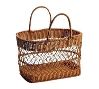 Homyl Panier de Pique-Nique en Rotin Synthétique pour Table à Manger, Style Champêtre, Fruits