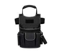 Homyl Pochette de Réparation Multiprise Sacoche Ceinture Trousse Outils Cartouchière avec Poches Frontales et Porte-côtés Fermeture à Boucle Dessus Zippé et