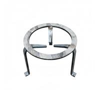 Homyl Réchaud Extérieur Support Trépied Porte-casserole Structure Renforcée en Acier pour Cuisine au Bois Convient au Jardin Pique-nique Fête Familiale, Petit
