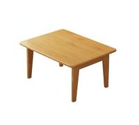 Homyl Table Basse Pliante en Bambou Japonaise Tatami Thé Compacte Salon Portable pour Lecture Détente Maison, Naturel, 60 37 26.2cm