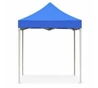 Homyl Tente Pliante Publicitaire Imperméable, Structure Colonne hexagonale, résistant Soleil, pour extérieur, marchés, fêtes, Toile Tissu, King Kong Épais Renforcé, Bleu foncé, 2m*2m