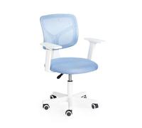 HOMYLIN Chaise de Bureau pour Enfants, Dossier Ergonomique en Maille, Chaise pivotante à Hauteur réglable avec roulettes pour Bureau à Domicile, Salle d'étude, Salle de Jeux pour Enfants, Bleu