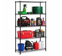 Honey Can Do SHF01442 Storage Shelves 200Pound Capacity, Black, 5Tier, Autre