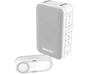 HONEY DC313S - Carillon sans fil avec flash LED et bouton de sonnette, blanc