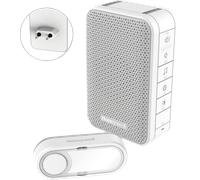 HONEY DC313SP2 - Carillon sans fil pour prises avec flash LED et bouton de sonnet