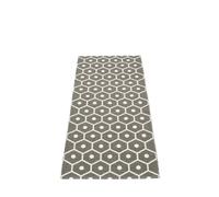 Honey Plastique Tapis 70x160 cm Pappelina Charcoal-Vanille - 7340020405014