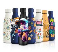 HoneyHolly Gourde Isotherme, 500 ml sans BPA, Bouteille Isotherme, 24h Froid & 12h Chaud, Bouteille d'eau, Étanche, Acier Inoxydable 18/8, Gourde Inox pour Sport, Camping, École