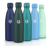 HoneyHolly Gourde Isotherme, Acier Inoxydable 18/8, Bouteille Isotherme, 500ML Sans BPA, Gourde Inox Enfant, Étanche Double Isolation, Bouteille Inox pour Le Camping, Les Écoles, Les Gymnases