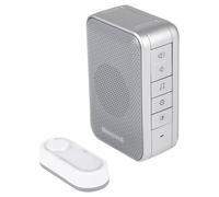Honeywell Carillon - Sonnette Sans Fil avec Bouton-Poussoir - Portée Jusqu'à 150
