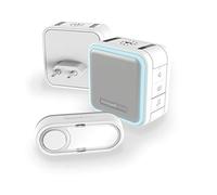 Honeywell Home DC515SHGP2- Kit Maison & Jardin Comprenant Fil + Un Carillon enfichable + Un Bouton Poussoir, Blanc, Norme