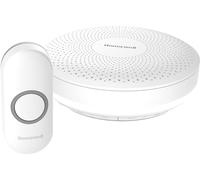 Honeywell Home DCR313N sonnette sans fil, 150 m, 6 mélodies, blanc, bouton design
