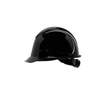 Honeywell North Short Brim NSB20011E Casque de Sécurité à Bord Court, Noir, Non Ventilé, Mécanisme à Double Verrouillage, Suspension à Cliquet à 4 Points, Polyéthylène Haute Densité (1 Pièce)