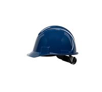 Honeywell North Short Brim NSB20071E Casque de Sécurité à Bord Court, Bleu, Non Ventilé, Mécanisme à Double Verrouillage, Suspension à Cliquet à 4 Points, Polyéthylène Haute Densité (1 Pièce)