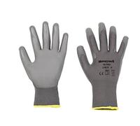 Honeywell PU First Grey Gants de Manutention Légère et Moyenne Pour Usage Général, Tricoté en Polyamide Gris, Calibre 13, Longueur 25 cm, Taille 10, 2100250-10 (Pack de 10 Paires)