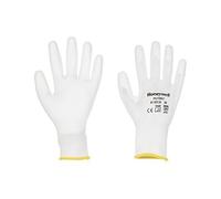 Honeywell PU First White Gants de Sécurité pour Usage Général 2132255, Nylon, Calibre 13, Dextérité Classe 5, Taille 8M, 2132255-08 (Lot de 10 Paires)