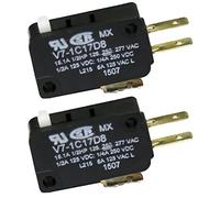 Honeywell V7-1 C17d8 Micro Switch V7 Série miniature Basic Switch, Single Pole double Throw Circuit, 15.10 A à 250 VAC, broches Piston (lot de 2)