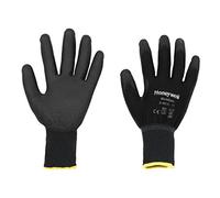 Honeywell Workeasy Black PU Gant Tricoté à Usage Général Léger en Polyester avec Enduction PU Noir, Réutilisable, Jauge 13, Taille 7S, 2100251-07 (Pack de 10 Paires)