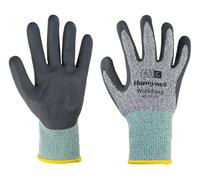 Honeywell WorkEasy WE23-5313G Gants de Protection Contre Les Coupures, Résistants à l'Abrasion, Niveau de Protection A3/C, Vert/Gris, Taille 11/XXL (Lot de 10 Paires)