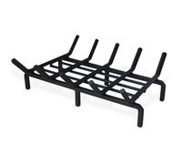 Honfitat Grille à bûches pour cheminée - Barres en acier - Support pour bois de chauffage