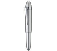 HONG DIAN Stylo plume M1 à pointe extra fine, argent et forme de sous-marin, mini stylo de voyage en aluminium