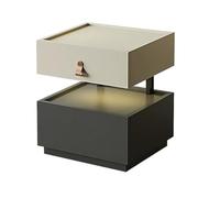 hongchenke34 Table De Chevet Lamp Equipped Bedroom Storage Cabinet Modern | Suspended Bedside Table Cabinet