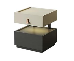 hongchenke34 Table De Chevet Lamp Equipped Bedroom Storage Cabinet Modern | Suspended Bedside Table Cabinet