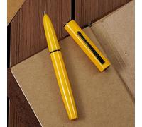 Hongdian C1 Lemon Yellow Classic Retro Metal Fountain Pen With Ink Converter