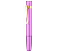 Hongdian M2 Black Forest Mini stylo-plume à longue plume et forme élégante, court stylo de voyage en aluminium pour la poche (violet)