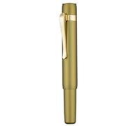Hongdian M2 Black Forest Mini stylo plume, plume à longue lame et design fin, en aluminium, étui court, stylo de voyage (vert olive)