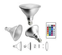 HongHeFu, Lot de 2 projecteurs LED RVB E27 AC85 ~ 265 V PAR30/PAR38.