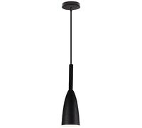 Hongho E27 Bois Moderne Nordique Suspensions Luminaire LED Lampe industriels lustre Métal Luminaire suspendu Réglable 100cm (Noir)