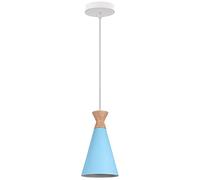 Hongho E27 Lustre Suspension Éclairage Luminaire Suspension LED Plafonnier Scandinave Moderne Style Simple pour Restaurant Salle à manger Decoratif Salon Cuisine (Bleu)