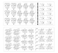 Hongma Rub On Lot de 4 autocollants de transfert grand format env. A5 19 x 14 cm avec dictons pour Keraflott, meubles, verre, bois, bricolage, décoration, Rubis on (petit motif de pause)