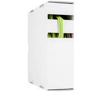 Hongshang 2181542108 Gaine thermorétractable sans colle jaune-vert 4,80 mm 2,40 mm Taux de rétrécissement : 2:1 10 m