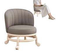 Honhoha Tabouret à roulettes Souple et Ergonomique, siège Bas et esthétique | Petits tabourets roulants pour le travail Pour maison chambre cuisine salle de bains bureau bar garage salon dortoir