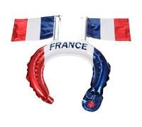 HONITANO 20 Pièces Bandeaux à Cheveux en Film Aluminium pour Fête Football, Accessoires Chic pour Matchs et Compétitions de Soccer, Décoration et Passion Sportive