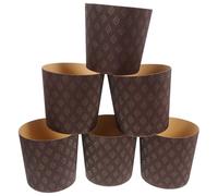 HONITANO 25 Pièces Moules à Muffins en Papier Marron pour Pâtisserie | Caissettes Élégantes, Usage Multifonction, Imperméables, Pratiques, pour Gâteaux, Cupcakes et Fêtes