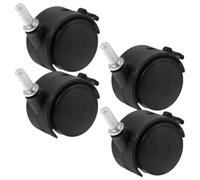 HONITANO 4 Pièces Roulettes de Rechange pour Chariot à Vêtements, | Rotation, Déplacement Multidirectionnel, Parking Sécurisé, pour Séchoirs et Chariots, Lot de Remplacement