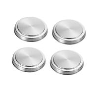 HONITANO 4 pièces Set de Couvercles Rond Acier Inoxydable pour Brûleurs de Cuisinière Protection Éclaboussures Facile à Nettoyer Accessoire Cuisine Polyvalent pour Plan de Travail Propre