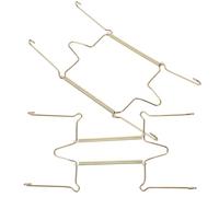 HONITANO Acier Inoxydable Support Mural U 10 2 Pièces pour Assiettes | Fonction Invisible, Installation Facile, Résistant à Déformation, pour Cadres et Assiettes Cuisine
