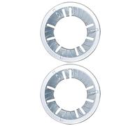 HONITANO Anneaux de Wok pour Cuisinière à Gaz Coupe-vent, Support 9 Trous en Acier Inoxydable, Accessoires Économiseurs D'énergie pour Réchaud Gaz, Lot de 2 Pièces, Usage Domestique