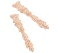 HONITANO Appliques Décoratives en Bois Sculpté 2pcs Décoration Intérieure Vintage Résistant Casse et Facile à Teindre, Style Créatif et Généreux pour Meubles et Cheminées