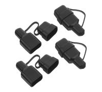 HONITANO Cache-fiche Électrique Double Broche en PVC Souple pour Connecteurs Rapides de Batterie, Protection Anti-poussière pour Utilisation Industrielle et Extérieure, Lot de 4 Pièces