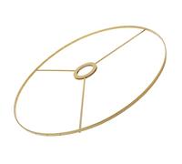 HONITANO Cadre D'abat-jour en Fer Doré 38 Cm E27 Kit à Monter Soi-même Armature Métal pour Lampe de Plafond Salon Simple Couche